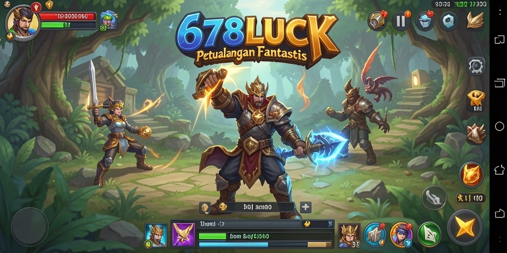 Tampilan menarik dari gameplay RPG 678LUCK yang menantang.