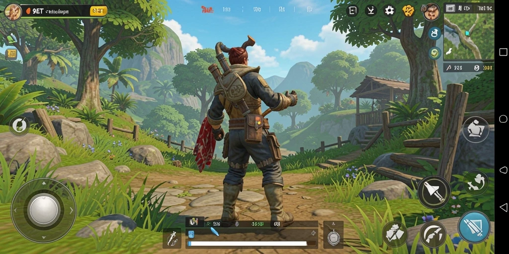 Gameplay seru dalam dunia terbuka 9ET yang mengasyikkan.