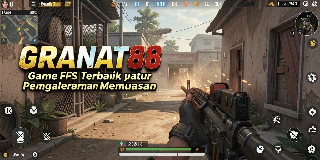 Tangkapan layar gameplay <strong>GRANAT88</strong> menampilkan aksi tembak-menembak yang epik.