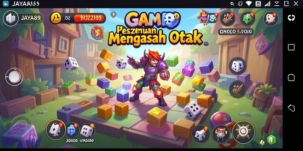 Tampilan gameplay JAYA89 yang menantang dan penuh warna.