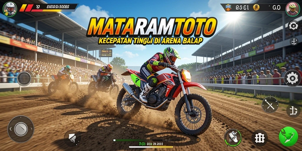 Gambaran gameplay balap motor yang mendebarkan di MATARAMTOTO.