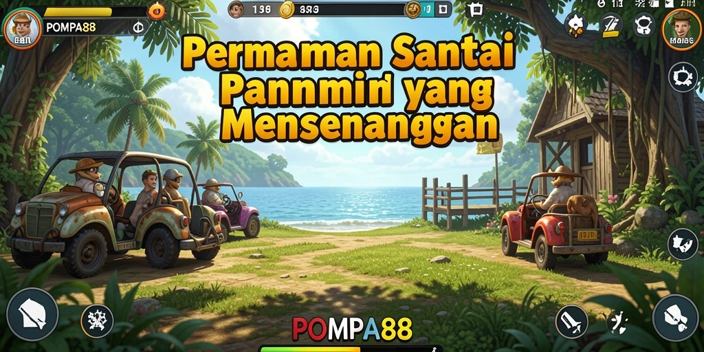 Tangkapan layar dari gameplay POMPA88 yang menarik dan ceria.