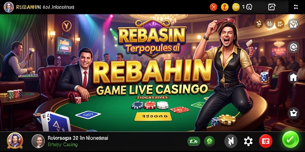 Screenshot gameplay Live Casino yang menarik di REBAHIN.