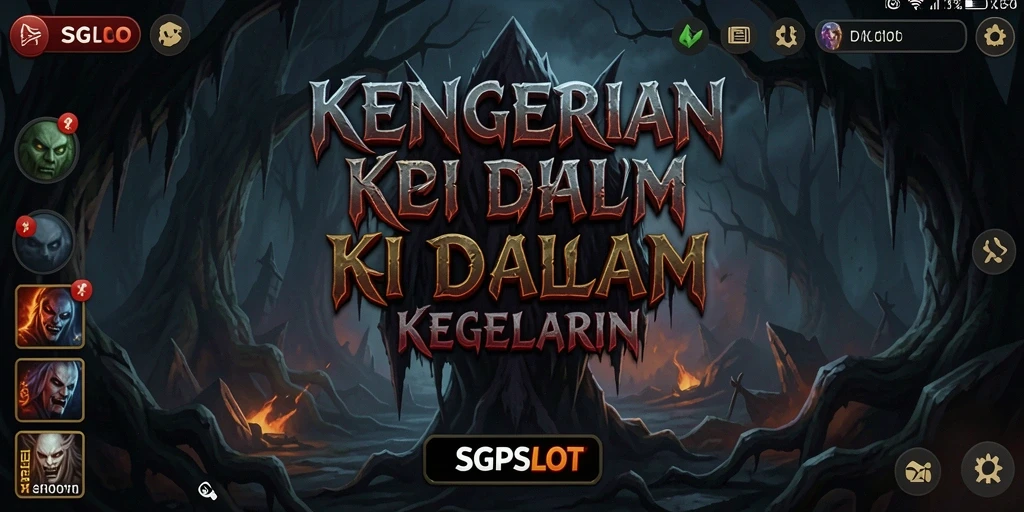 Tangkapan layar dari gameplay SGPSLOT yang menyeramkan dan menegangkan.