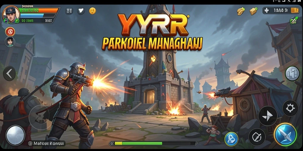Tangkapan layar YYRR menampilkan aksi gameplay Tower Defense yang mendebarkan.